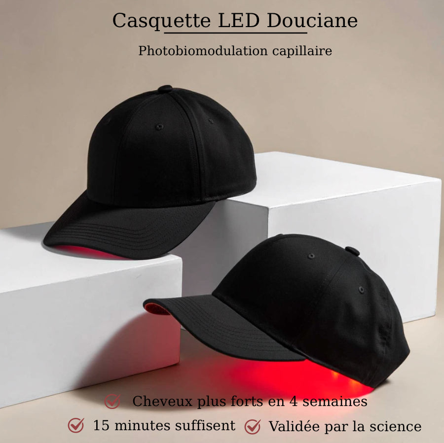 Casquette LED Douciane - Anti-chute et repousse cheveux