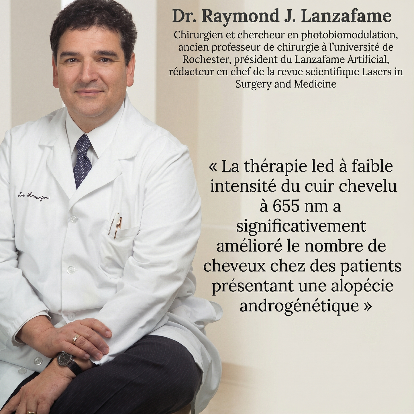 Casquette LED Douciane - Anti-chute et repousse cheveux