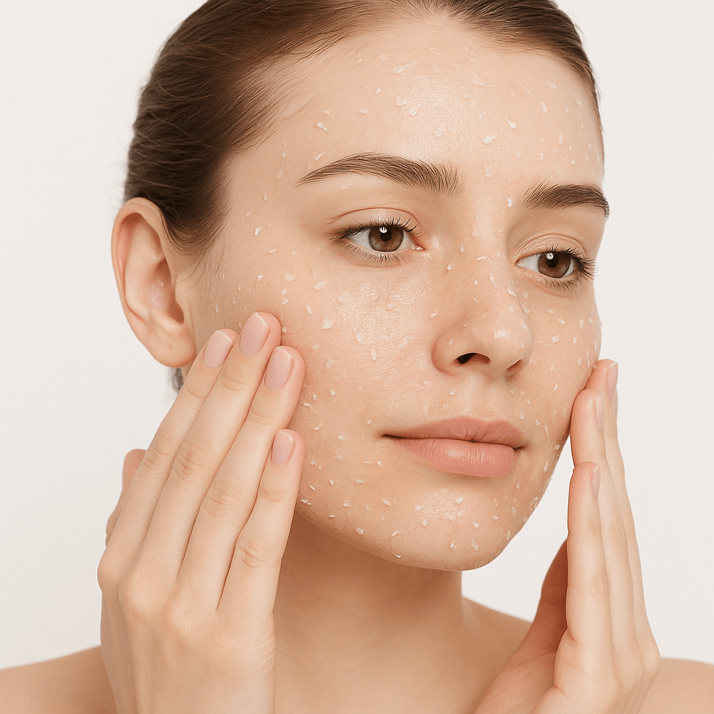 Application, gel, nettoyant, exfoliant, purifiant Douciane 
