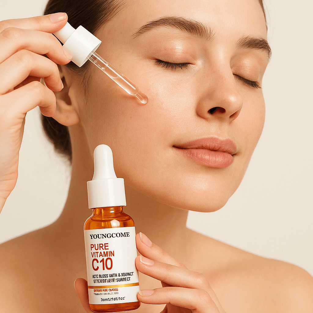 Application sérum vitamine C Douciane 