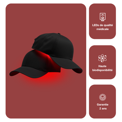 Casquette LED Douciane - Anti-chute et repousse cheveux