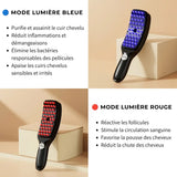 Brosse à cheveux à lumière LED - Stimuler la repousse des cheveux