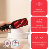 Brosse à cheveux à lumière LED - Stimuler la repousse des cheveux