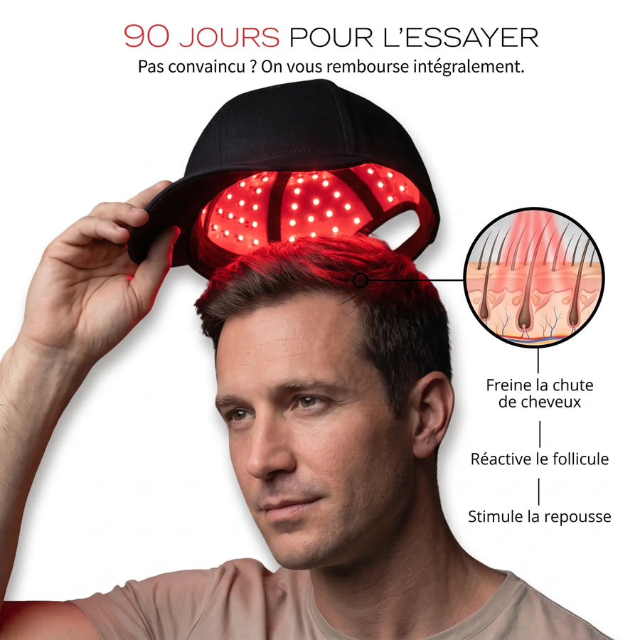 Gorra LED Douciane - Anticaída y regeneración capilar