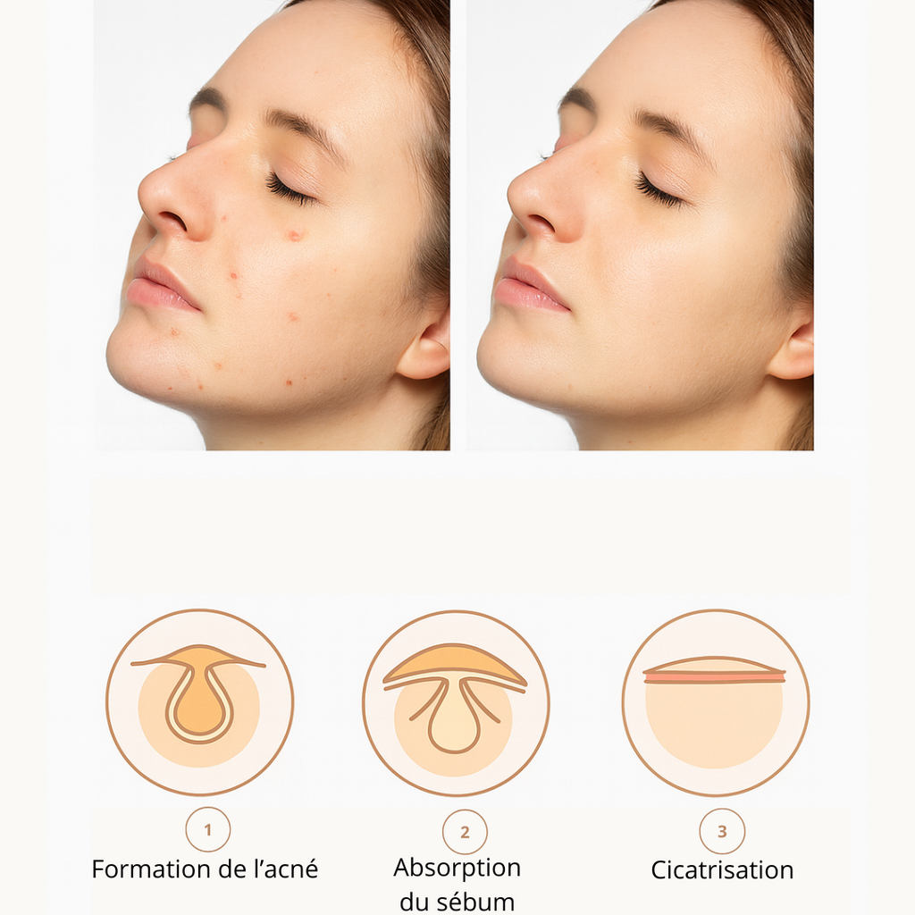 Patch Anti-Acné Hydrocolloïde – Action Rapide et Anti-Inflammatoire